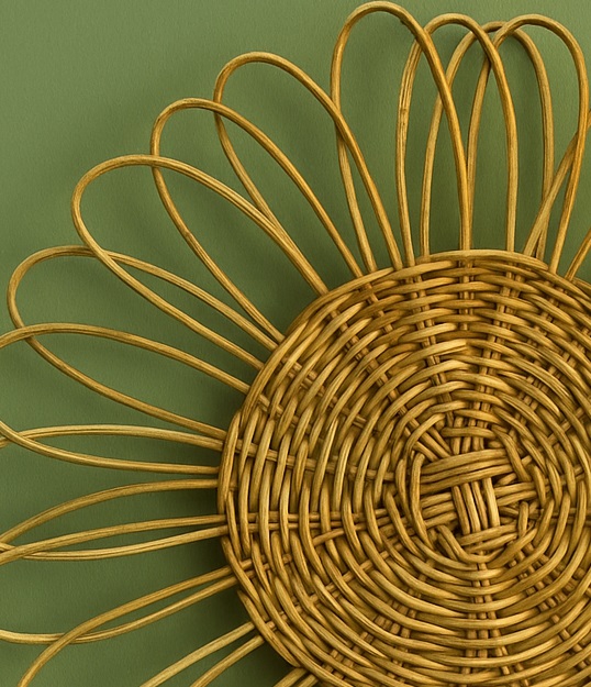 Handmade Cane Wall Hanging For Home Decor